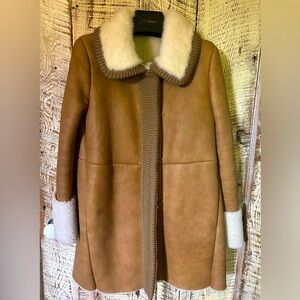 PRADA Shearling Coat - Size EU40